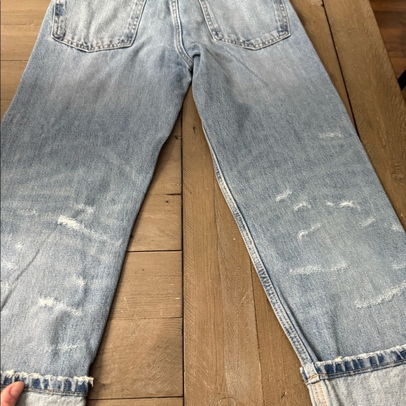 Zara midwaist ripped cuffed boyfriend jean size 6. - Picture 4 of 6